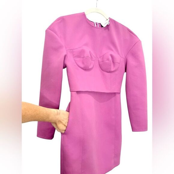 NEW $680 AKNVAS Neneh Dress in pink - Picture 12 of 12